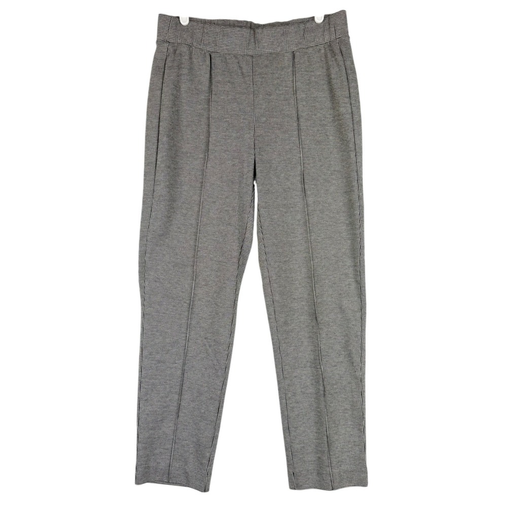 Croft & Barrow Women's Stretch Houndstooth Pintuck Black/White Pants Sz S NWOT